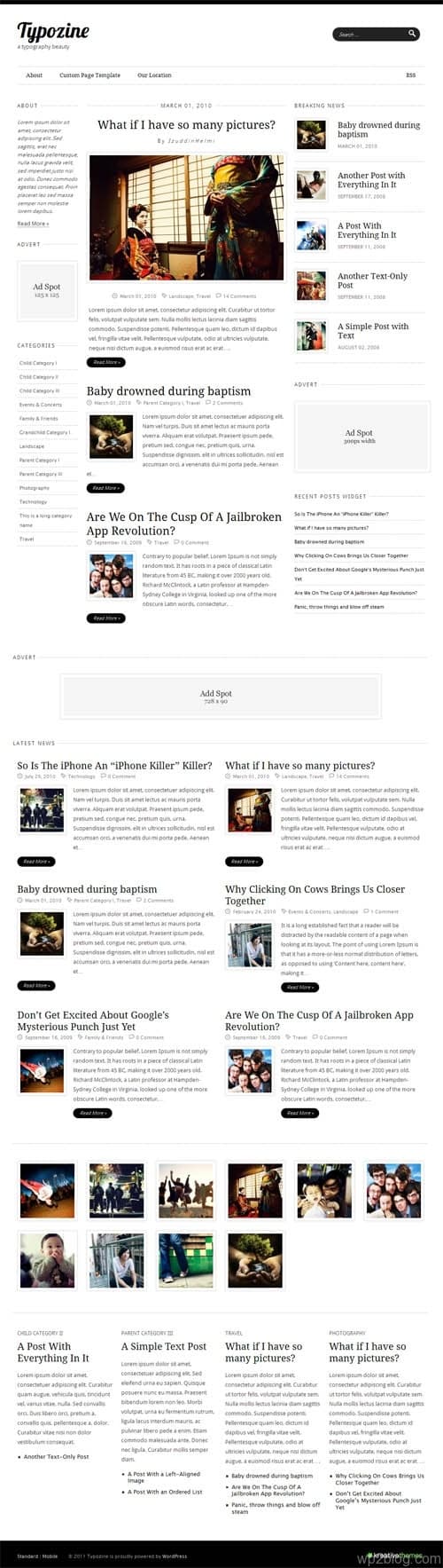 Typozine Premium WordPress Theme