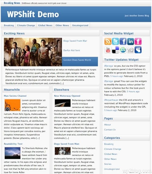 shift news wordpress theme