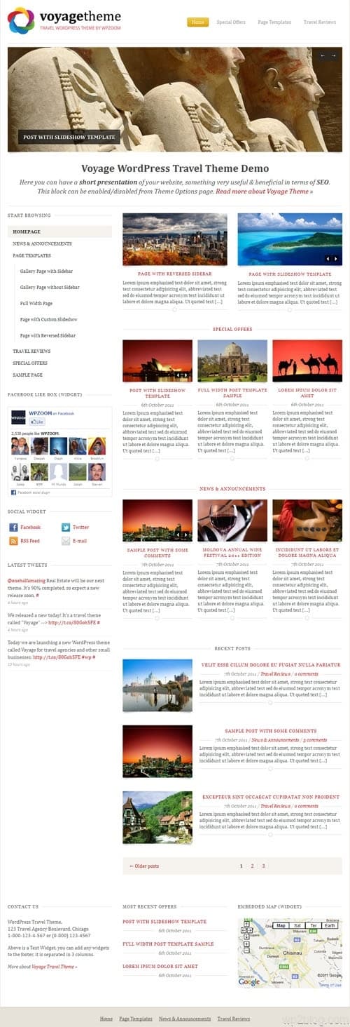 Voyage Premium WordPress Travel Theme