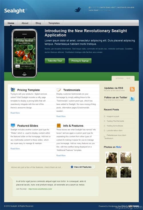 sealight wordpress theme