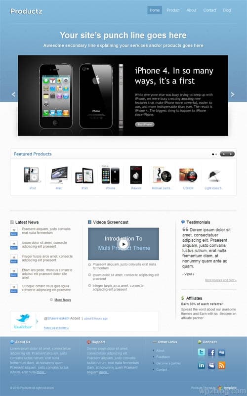 productz wordpress theme