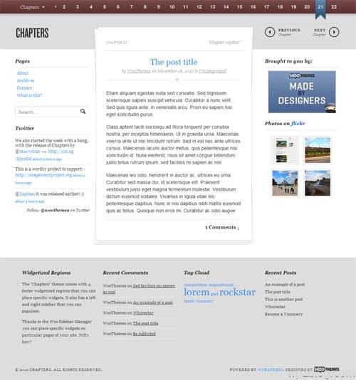 Chapters Book Promotion WordPress Theme