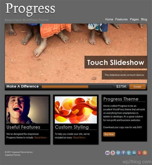 Progress A Responsive WordPress Theme 