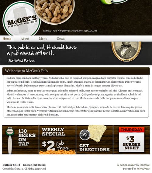 Pub WordPress Theme