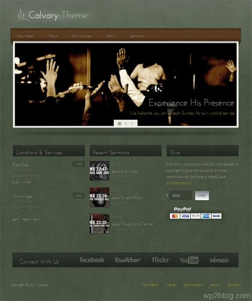 Calvary Church WordPress Theme