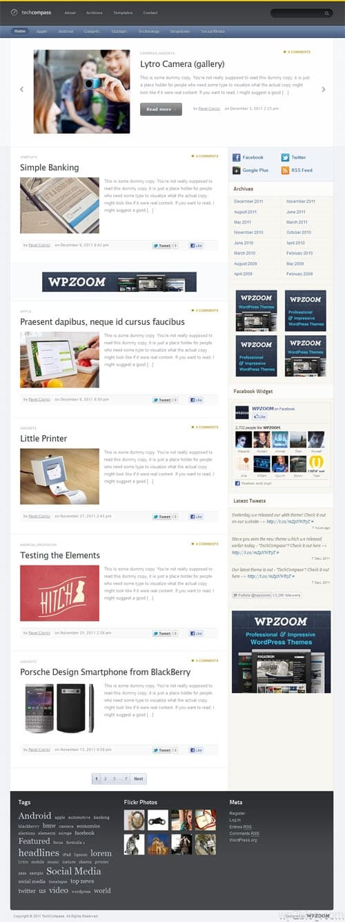 TechCompass Premium WordPress Theme