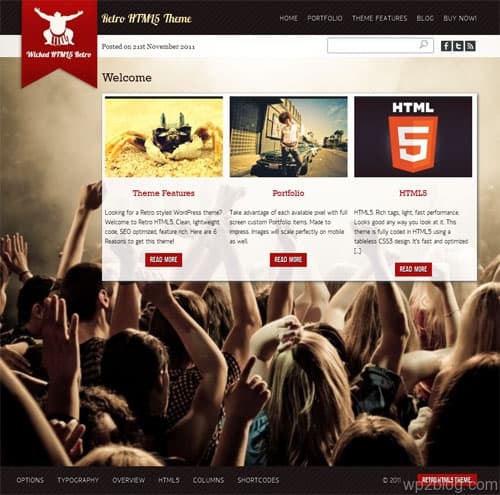 Retro HTML 5 Premium WordPress Theme