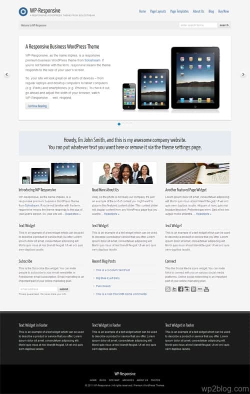 WP Responsive Premium WordPress Theme