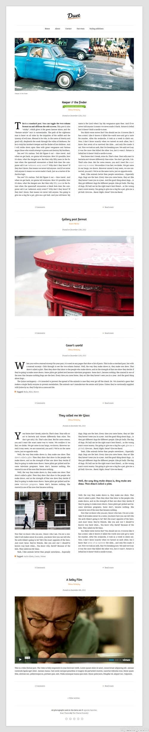 Duet Premium WordPress Theme