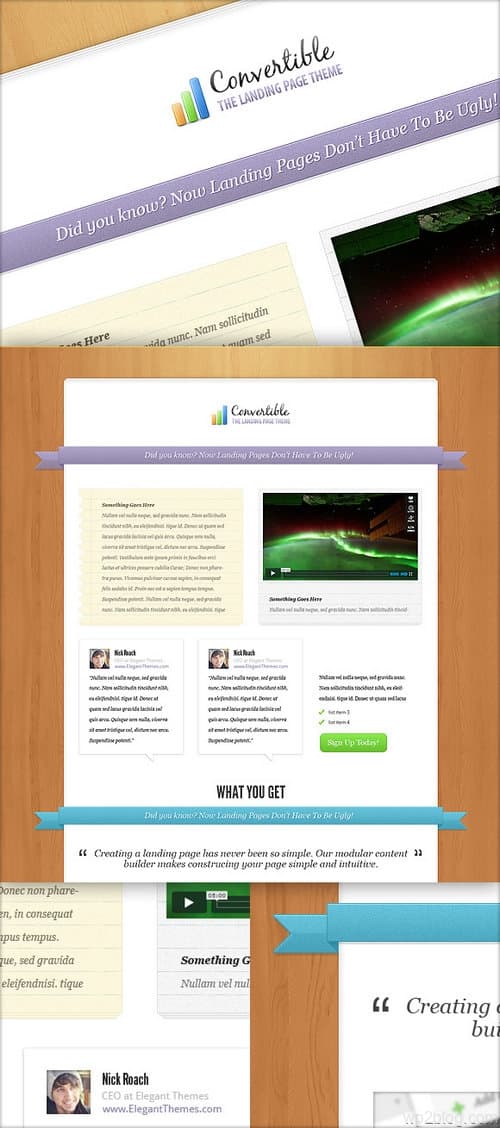 Convertable WordPress Theme