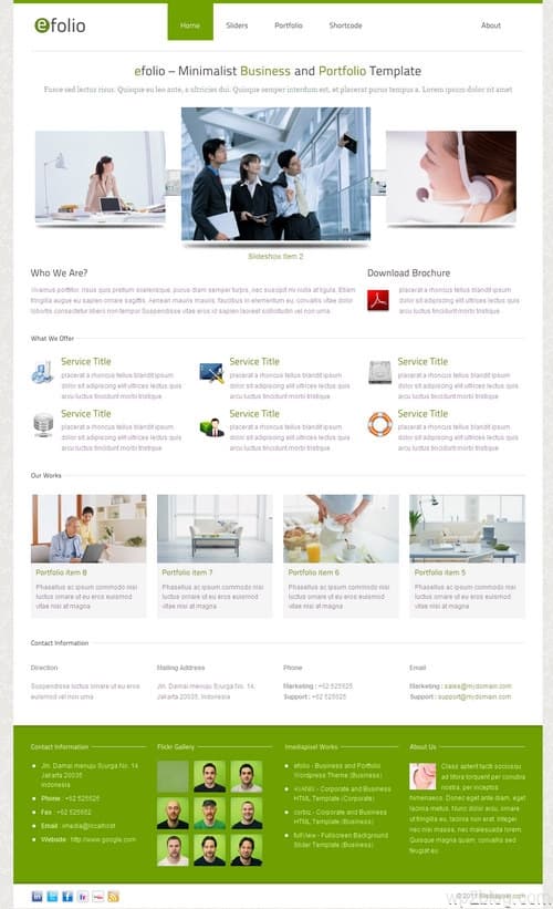 efolio WordPress Theme