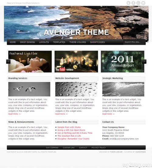 Avenger WordPress Theme