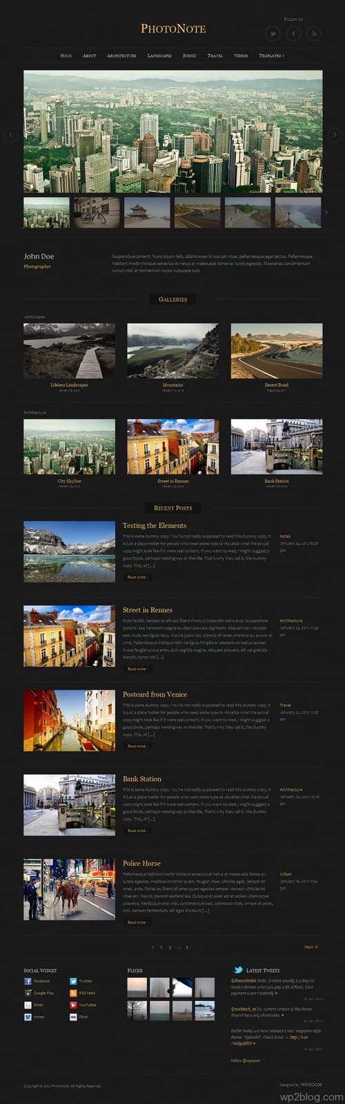 PhotoNote WordPress Theme