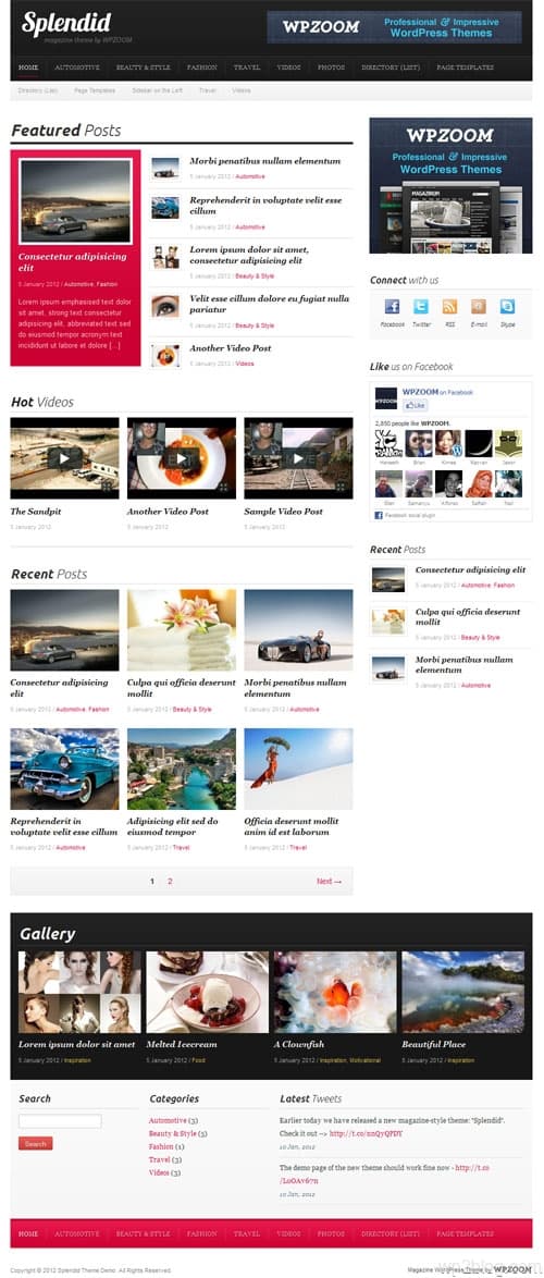 splendid wordpress theme