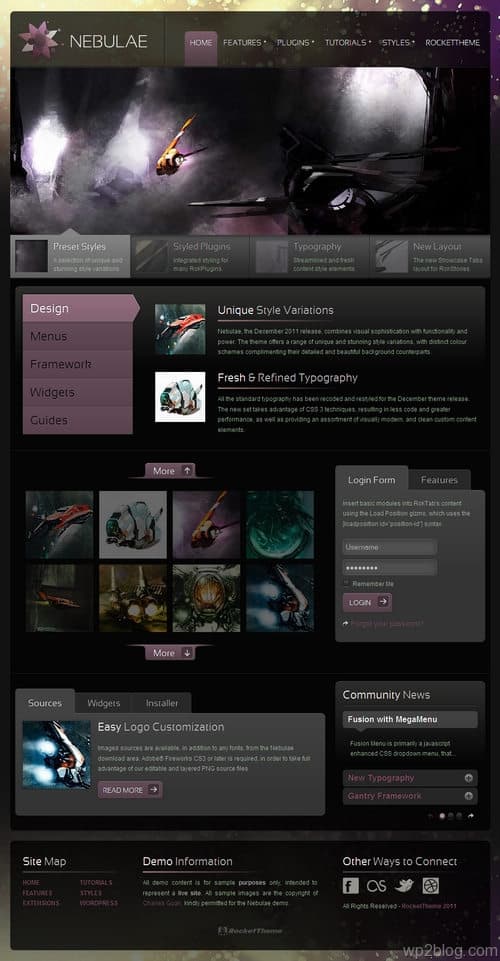 Nebulae WordPress Theme