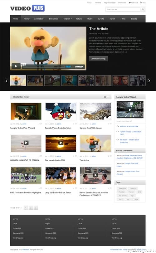 videoplus wordpress theme