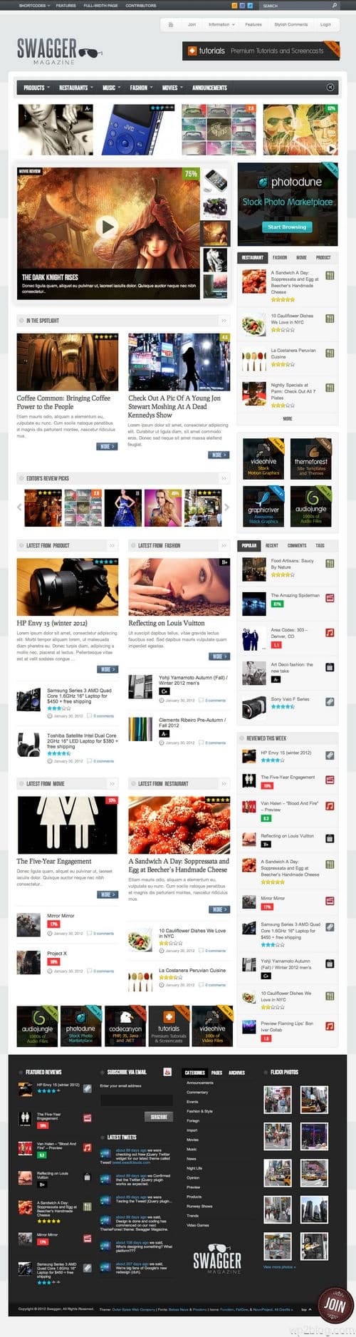 Swagger WordPress Theme