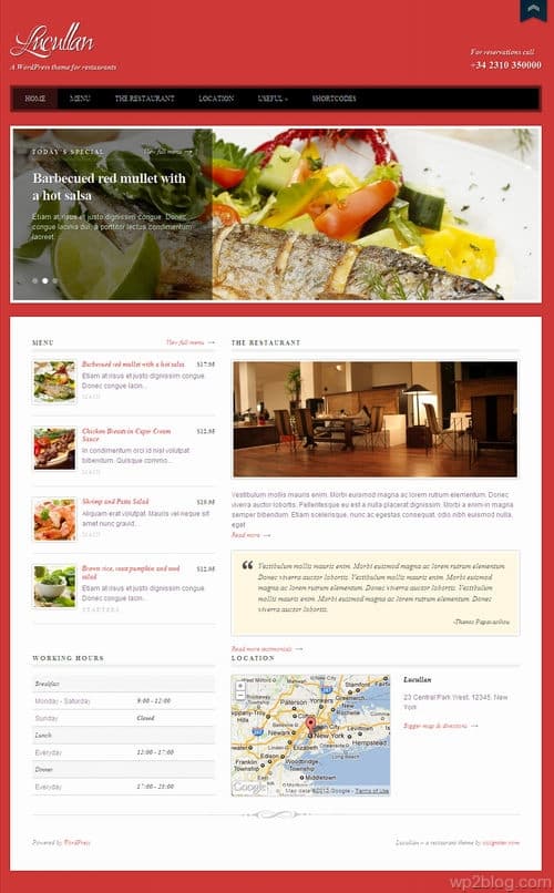 Lucullan WordPress Theme