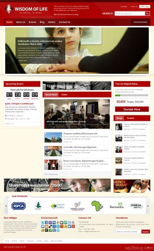 Wisdom Of Life WordPress Theme