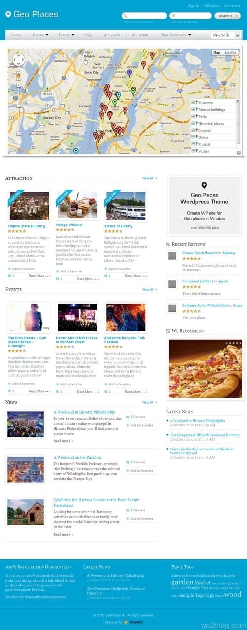 GeoPlaces V4 WordPress Theme