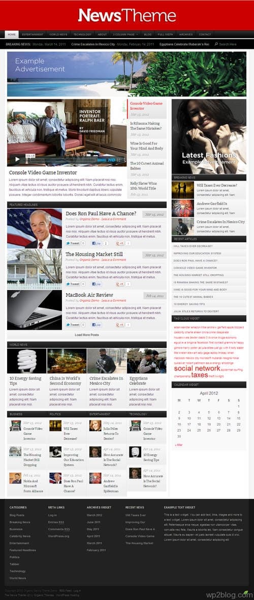 Organic News Theme V2