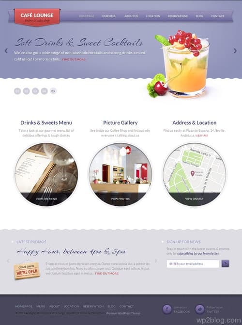 Coffee Lounge WordPress Theme