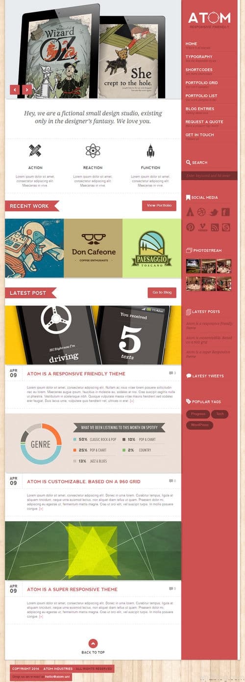 ATom WordPress Theme