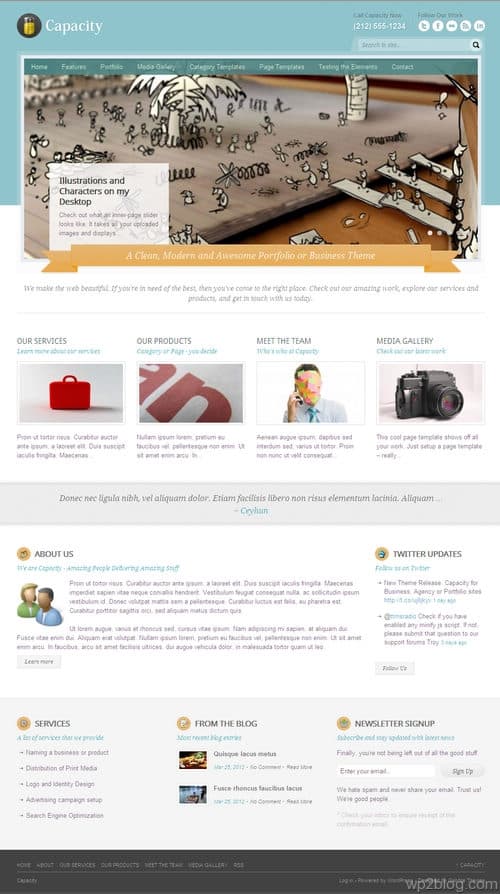 Capacity WordPress Theme