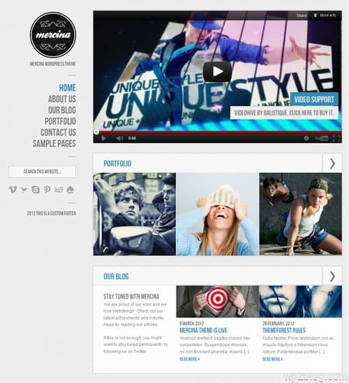 Mercina WordPress Theme