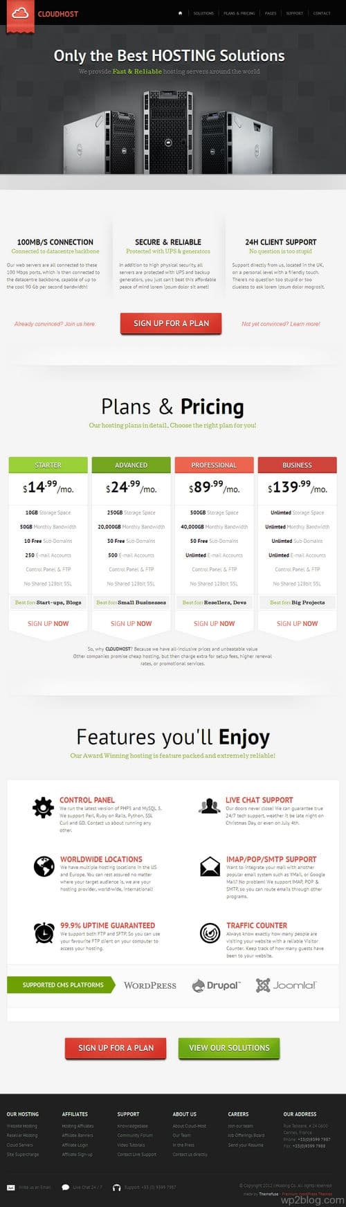 CloudHost WordPress Theme