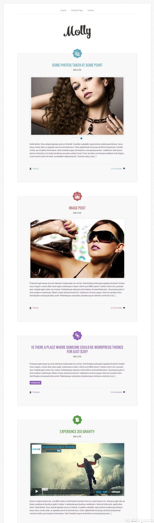 Molly WordPress Theme