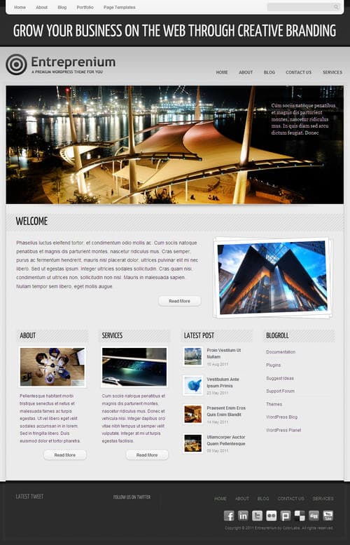 Entreprenium WordPress Theme