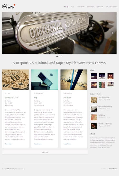 Clean WordPress Theme