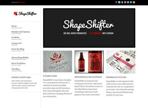 ShapeShifter 2 Responsive WordPress Theme