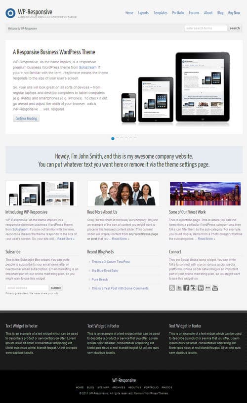 WP-Responsive WordPress Theme