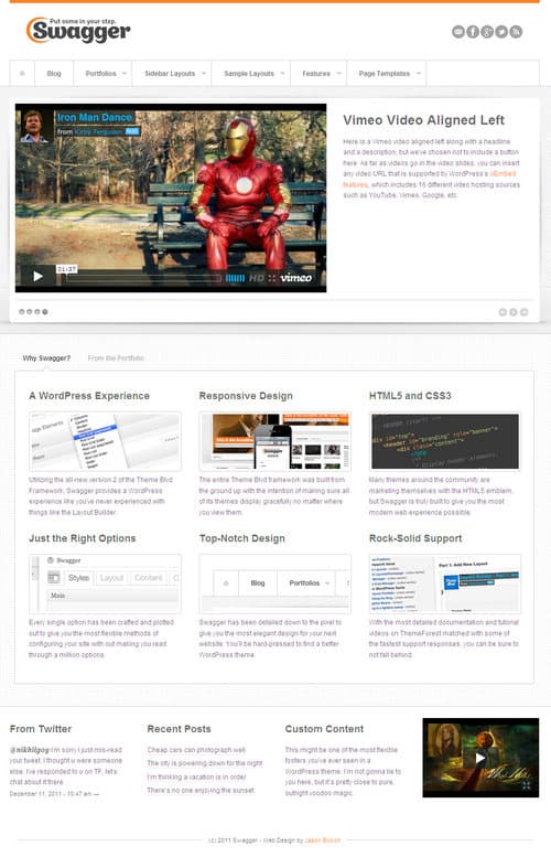 Swagger WordPress Theme