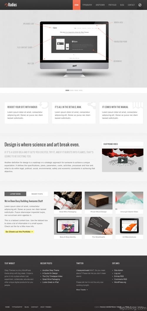 Radius WordPress Theme