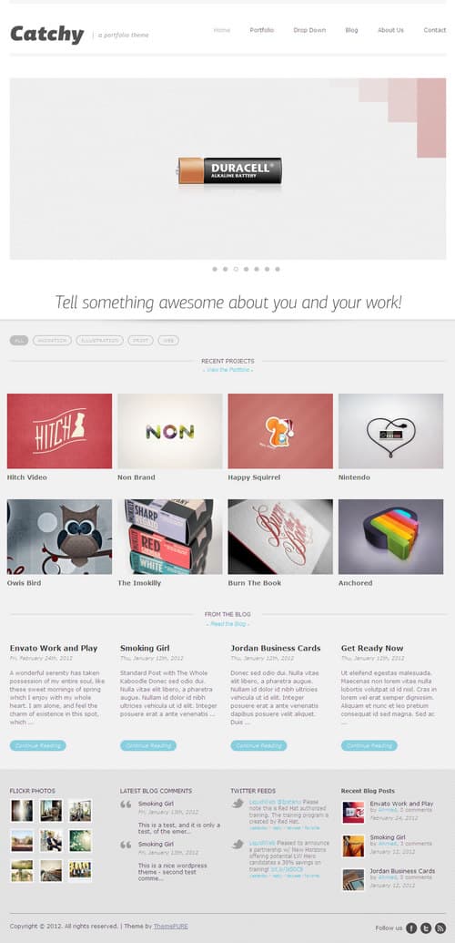 Catchy WordPress Theme