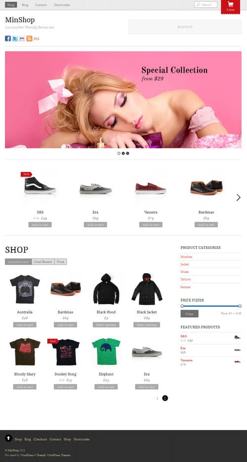 MinShop WordPress Theme