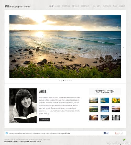 Photographer WordPress Theme