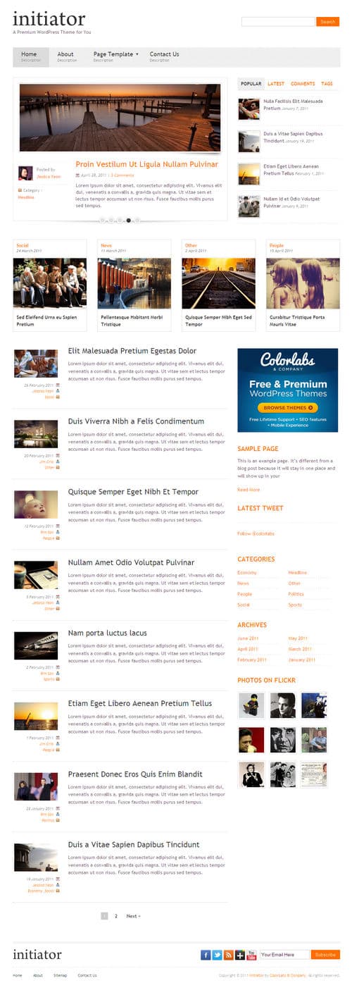 Initiator WordPress Theme