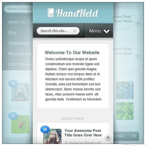 HandHeld WordPress Theme