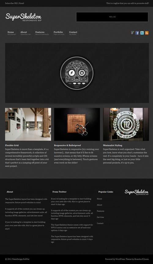 Super Skeleton WordPress Theme