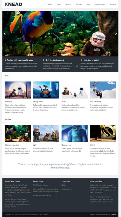 knead wordpress theme