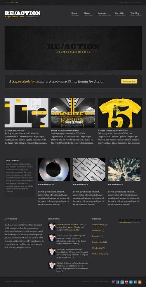 Reaction WordPress Theme