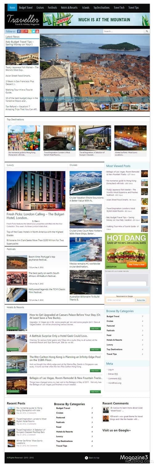 Traveller WordPress Theme