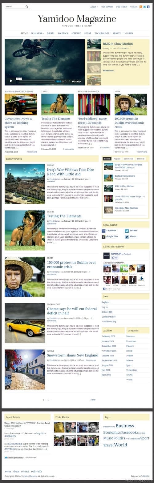 Yamidoo Magazine 2.0 WordPress Theme