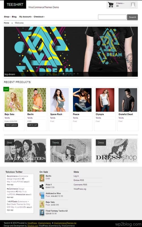 TeeShirt WordPress Theme