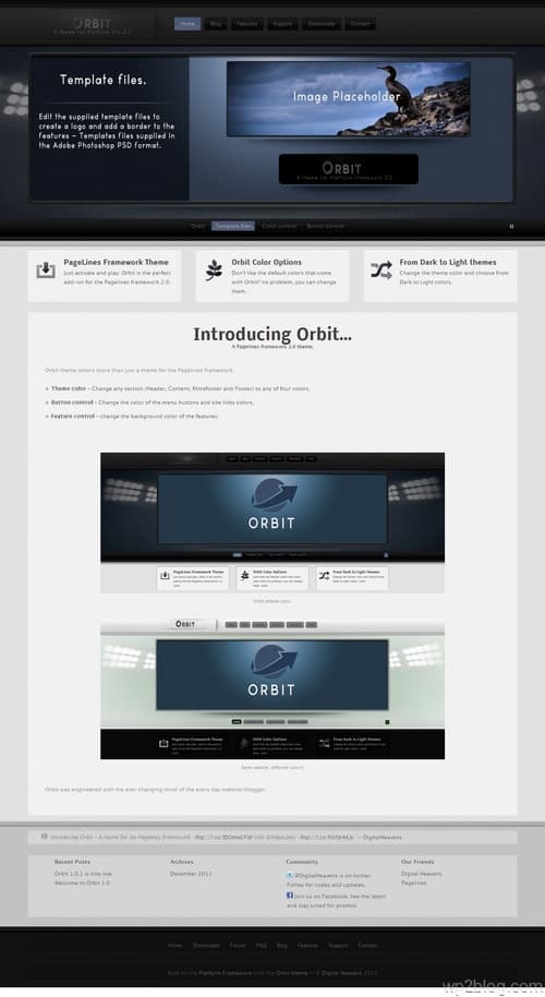 Orbit - A Pagelines framework 2.0 Theme