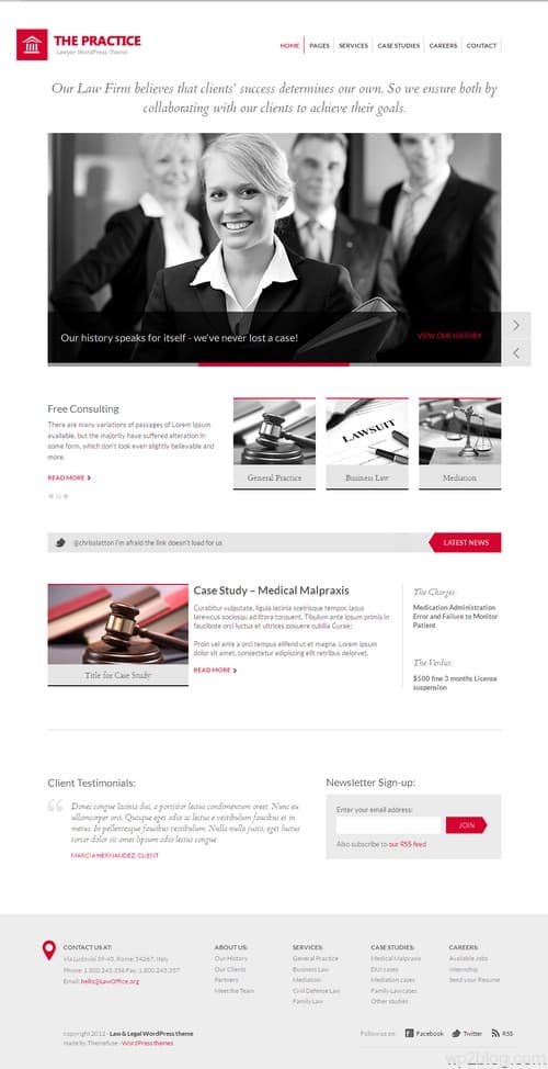 The Practice WordPress Theme